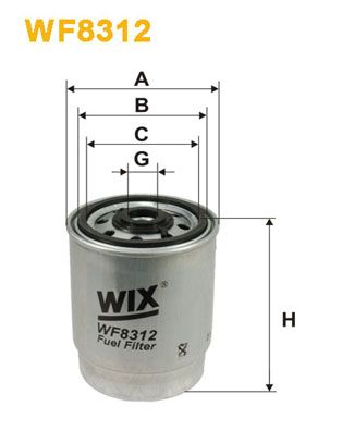 WIX FILTERS Polttoainesuodatin WF8312